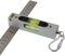 umei Messband mit Aluminiumlegierung, Doppelseitige Messschieber, Kettenschnalle, Verstellbarer Flüssigkeitsstandsmesser, Leuchtband-Magnet-Wasserwaage (Grün)