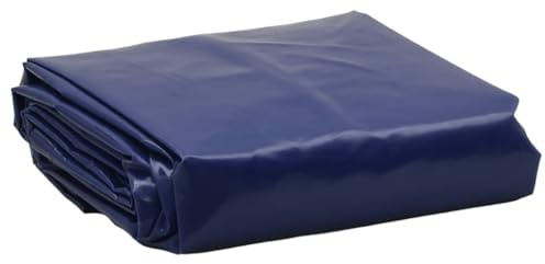 vidaXL Abdeckplane, Plane mit Metallösen, Abdeckung UV-Beständig Schimmelbeständig, Schutzhülle Zeltplane Reißfest Wasserfest, Blau Ø 3 m 650 g/m²