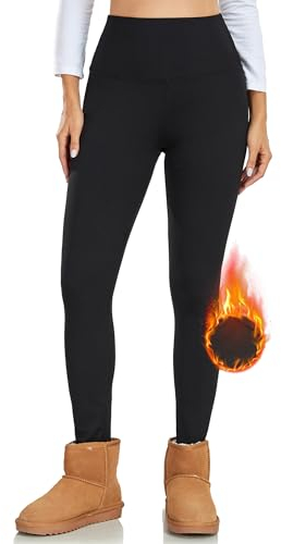 Opssaker Leggins Termici Donna Invernali Leggins Felpati Opachi Pantacollant Vita Alta Leggings Pile Pantaloni Caldi Donna