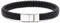 TOLOWOBK Lederarmband Herren Armband mit Buchstaben Gravur A-Z Buchstabe Armband Männer Schwarz Geflochten Leder Armbänder mit Magnetverschluss Einschulung Geburtstag Geschenke für Männer