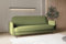 mb-moebel Sofa mit Schlaffunktion und Bettkasten, Polstersofa, Sofagarnitur Wohnlandschaft mit Bettfunktion, Couch für Wohnzimmer - Schlafsofa - Pouch (Grün - Aragon 39)