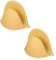 Bodhi2000 Guanti da forno resistenti al calore in silicone antiscivolo 1 paio di mini presine da cucina isolati per barbecue da cucina giallo
