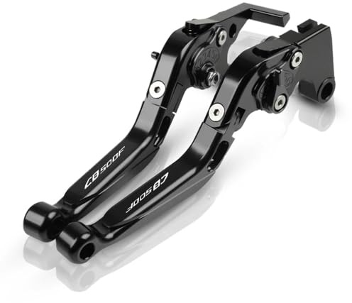 HZlailai Pour CB500F 2013-2021 2018 2019 CNC moto levier d'embrayage levier de frein set poignée pliante réglable noir