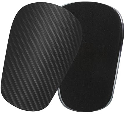 4 Piezas Mini Espinilleras Futbol, Espinilleras Pequeñas,Equipos de Protección para Adultos, Equipos de Protección para Fútbol para Hombres, Mujeres, Niños y Niñas (8 * 5CM)