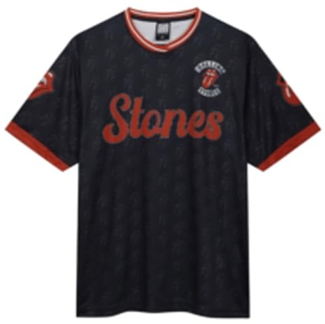 The Rolling Stones Paint It Black Rock FC Football Shirt L