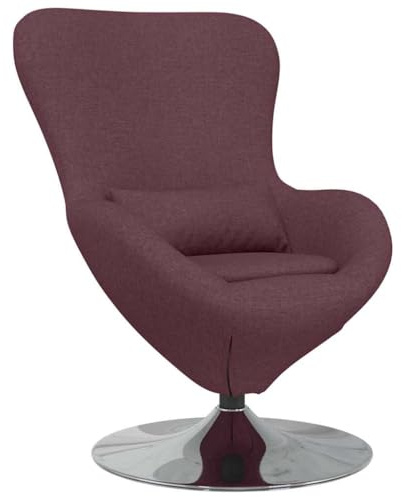 vidaXL Eiersessel Lila 63 x 73 x 90 cm Stoff