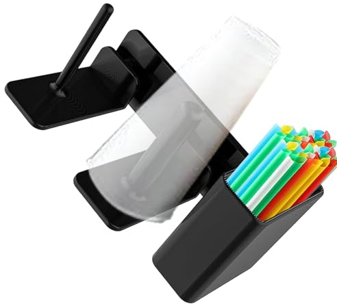 Tasse Organizer Für Ninja Slush Maschine FS301 FS300 | Seitlich Montierter Deckel Tassehalter Mit Strohhalm | Platzsparendes Tassen Spender Aufbewahrungsregal Für VorratskammerCamping Café Küche