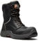 Avenger IGS S3 Safety Boots for Men – Lace & Zip Side Hi-Leg Work Boots – Non-Metallic, Lightweight, Slip Resistant, Waterproof and Breathable – Men’s Work and Utility Footwear, Black, Size UK 10