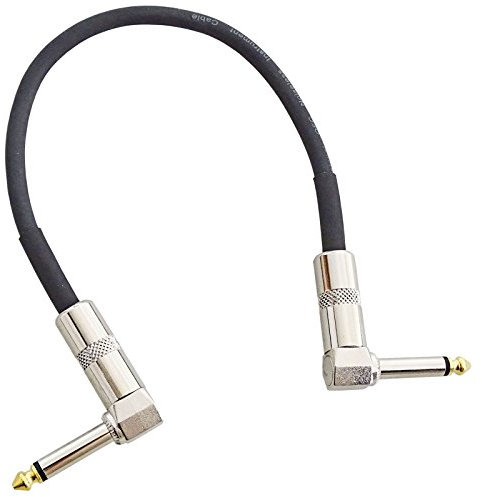 keepdrum GC028 Patchkabel Winkelstecker 6,3mm Klinke 30cm Mono