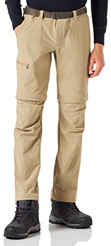 Maier Sports Tajo 2, Herren Wanderhose, Wasserabweisende Outdoorhose für Trekking und Hiking, Praktische Zipp-off-Funktion, PFC-frei, mSTRETCH pro 4 & Dryprotec, Braun, 34 (W55/L32)