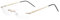 Edison & King Randlose Lesebrille Clarity – EIN Schmuckstück mit Premiumgläsern inkl, Blaufilter (Gold, +1,50 dpt)