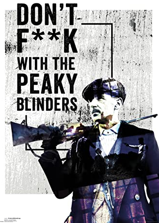 GB eye Peaky Blinders Don't F##k With 61 x 91,5 cm / 24,2 x 35,8 Zoll Maxi-Poster – Gerollt geliefert – Kunstposter – Wandposter – Poster & Drucke | Peaky Blinders Merchandising