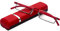 KoKoBin Lesebrille mit Ultraleichtem TR90 Rahmen Lesehilfe Halbbrille aus Metallrahmen mit Halbrahmen Sehehilfe mit Brillenetui für Damen und Herren(Rot，+1.0