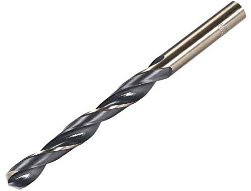 sourcing map Straight Shank Twist Drill Bits 10mm Gold Titanium & Black Nitride Coated High Speed Steel (HSS) 4341 with 10mm Shank for Stainless Steel Alloy Metal Plastic Wood
