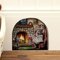 Mäusetürchen Sticker Aufkleber Wandsticker Mausfamilie am Kamin Maus Tür Mäusetür Mausloch Wandtattoo Wichteltür Elfentür mt4 ilka parey wandtattoo-welt®