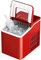 GOPLUS Machine à Glaçons, Capacité 12KG en 24H, 9 Glaçons en 8 Minutes, Réservoir 1,6L, Automatique Électrique Compact Portable, Fonction Auto-Nettoyage, Rouge