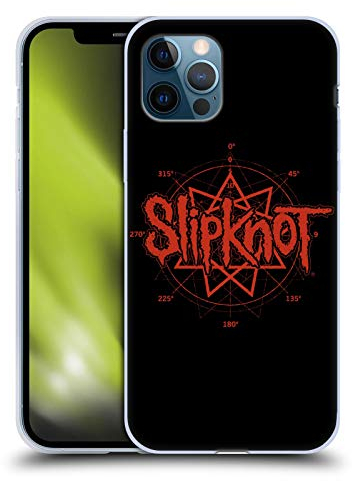 Head Case Designs Licenciado Oficialmente Slipknot Logotipo Arte Clave Carcasa de Gel de Silicona Compatible con Apple iPhone 12 / iPhone 12 Pro
