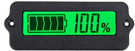 DollaTek Moniteur de Batterie Testeur de capacité de Tension Batterie au Plomb 12V ~ 60V Indicateur de pourcentage de capacité de Tension de Batterie au Fer-Lithium - Vert