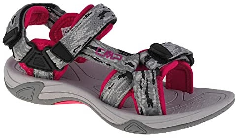 CMP Kids Hamal Hiking Sandal Sportsandale, Nero-Ghiaccio, 30 EU