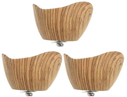 Housoutil Tiradores de madera para maceta, mango de repuesto, 3 unidades, mango para tapa de olla, tapa de cristal, botón, tapa de olla, mango universal para mango de olla, accesorios de cocina