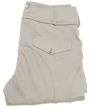 Oypla Coco Equestrian Grey Ladies Womens Kids Horse Riding Tights Jodhpurs Breeches Leggings - L