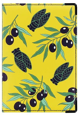 Color Pop Porte-papiers Voiture Collection Provence - France - PVC – PAPIERS Francais - Etui Carte Grise - Permis de Conduire - 15,4 x 10,3 cm (Imprimé Olives)