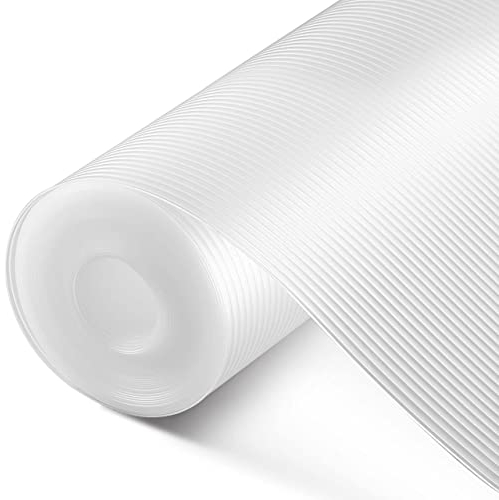 Shelf Drawer Liner, Non-Slip Cabinet Liner, Kitchen Cabinet, Shelves, Refrigerator, Storage, Desks, Non Adhesive Drawer Liner Clear, 12 x 120 Inches