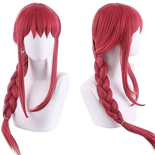 Wig for Carnival Nightlife CluI Party Dress Up Wig Cosplay Fake Power Saw Man Chain Saw Man Macchima Red Twist