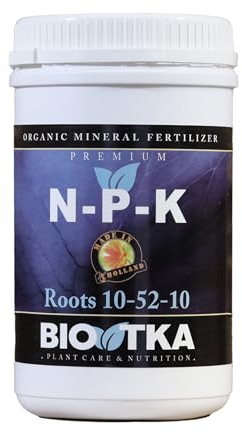BIOTKA Engrais NPK pour les racines de la plante | Engrais universel pour les fruits de légumes Orchidées de palmier et plantes d'intérieur | Engrais pour l'hydroponie (1 kg) - NPK 10-52-10