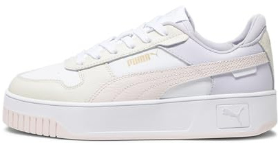 Puma Women's Carina Street Trainers, Puma White-Frosty Pink-Alpine Snow, 9 UK