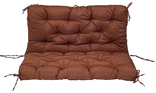 Morbuy Bankauflage Outdoor, Stuhlkissen Bankkissen Wasserfest Bankauflagen Gartenbank-Sitzkissen Weicher Sitzauflage Bank Indoor Bench Cushion Bankpolster Polsterauflage (150 * 100CM,dunkel Curry)