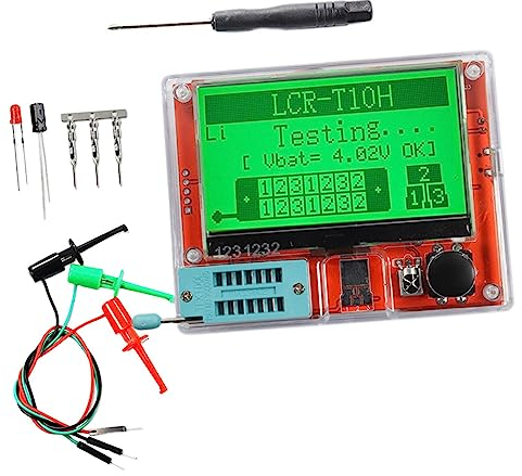 Colcolo T10H Transistor Tester Kondensator Tester Messgerät Npn Großbild-Multifunktionsmessgerät MOS ESR Messgerät für Widerstand Kapazität Triode