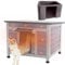 Aivituvin Heated Cat House for Outdoor Cats Feral Kitty Shelter with Insulated Liner for Winter Waterproof Rabbit Hutch for Bunnies,Cats