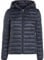 Tommy Hilfiger Veste en duvet Femme Padded Global Stripe Jacket avec Capuche, Bleu (Desert Sky), XXL