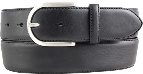 BELTINGER Hochwertiger Jeansgürtel aus Vollrindleder 4,0 cm | Bombierter Ledergürtel Damen 40mm | Jeans-Gürtel made in Italy