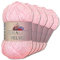 Frida's Wollhaus Himalaya 5 x 100 g Velvet Chenille-Wolle Handarbeit Amigurumi 42 Farben (90003 | Babyrosa)