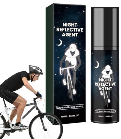Im Dunkeln leuchtende Farbe, Nachtleucht-Sprühfarbe, 100 ml, langlebige, reflektierende Leuchtfarben, Nachtsichtbarkeit, Aufhellung, Sprühfarbe für Kleidung, Fahrräder, Skateboards, Leinwand, Stoff