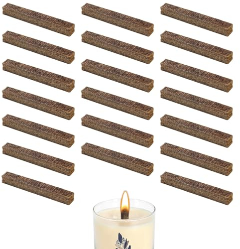 20 Stück Weihnachten Dauerdocht für Wachsfresser Erzenfresser Ersatzdocht Kerzenrestefresser Indoor Kerzenfresser Outdoor Kerzendochte für Dicke Kerzen, für DIY Kerzenherstellung,Holzofen,Grill