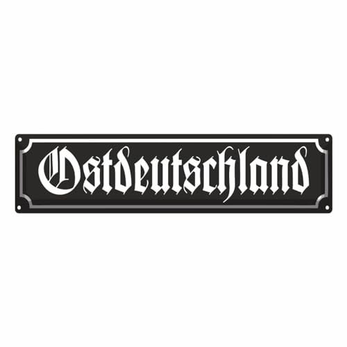 Strassenschild Blechschild Ostdeutschland altdeutsche Schriftart DDR Schilder