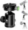 SIRUI Rótula de Bola para Trípode para Cámara, Doble Cabezal Panorámico de 360° con Bola de Metal de 36mm y Placa de Liberación Rápida de 1/4 para Cámara de Video, Carga Máxima 20kg - KH-20