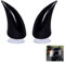 2 Stück Motorrad Helm Horn, Motorradhelm Devil Demon Horn, Mit Saugnapf Einzigartige Dekoration Ornament für Motorradhelm, Dekoration aus Kunststoff für Motocross-Helm für Kinder Und Erwachsene