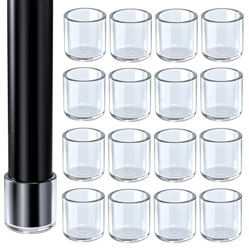 HNYYZL 8Pcs Rubber Chair leg caps,20mm,Chair Leg Floor Protectors,Chair leg covers,Silicone Furniture Leg Cups (Round Clear)