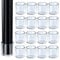 HNYYZL 8Pcs Rubber Chair leg caps,20mm,Chair Leg Floor Protectors,Chair leg covers,Silicone Furniture Leg Cups (Round Clear)