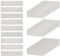 UNICRAFTALE 36 placas rectangulares grabadas en blanco 3 estilos marco para placa de acero inoxidable etiqueta para placa artística para marco con soporte adhesivo placas personalizadas