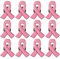 SIRLOMU 12 Pièces Broches Ruban Rose Officielles Sensibilisation au Cancer du Sein Épingles de Soutien Pins Émail Bijoux pour Femmes (Rose)