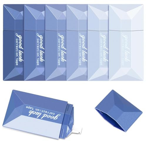 XPEX 6 Stück bürobedarf,Correction Tape,schulsachen aesthetic,schreibwaren, praktisch und glatt, geeignet für Studenten, Kinder, Büroangestellte