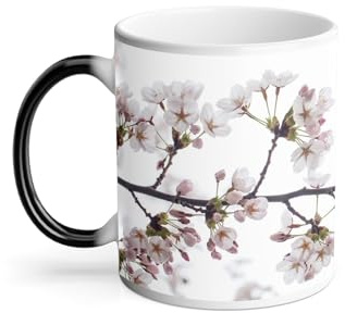 Mug Thermo-réactif Tasse Magique - Fleurs de Cerisier Printemps Contre-jour 2-325 ml