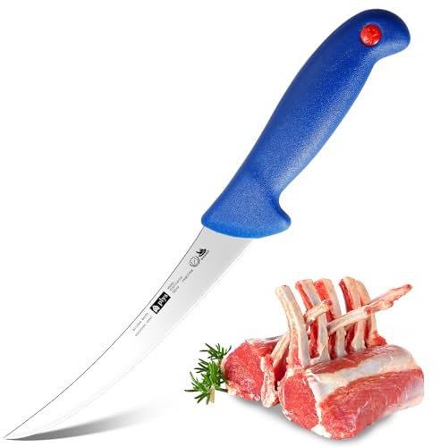 Plys Couteau Boucher Professionnel Couteaux a Desosser: 15.5cm Couteau Viande Tranchante