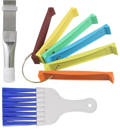 Air Conditioner Fin Cleaner Set | Portable Air Conditioner Condenser Comb,Evaporator Clean Supplies, Coil Straightening Tool for Home, Apartment