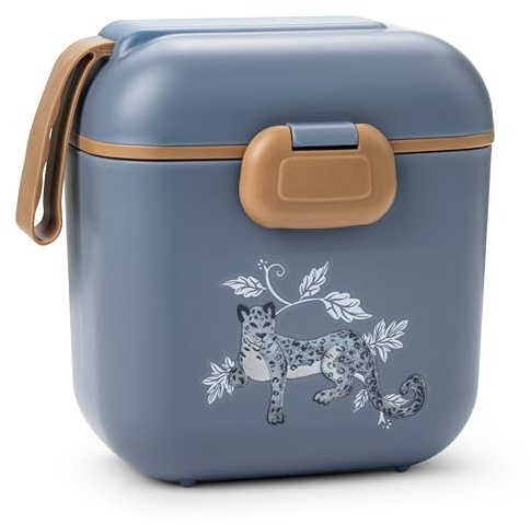 Elodie Details Boîte à Lunch pour Enfants, Bento Sans BPA avec Compartiments et Fourchette | Passe au Lave-Vaisselle & Micro-ondes | Boîte à Goûter École & Crèche, Finition Mate - 800ml, Garden Leo